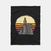 Chess Retro Fleece Deken (Voorkant)