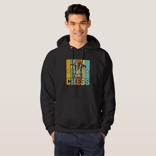 Chess Retro Graphic Chess Player Checkmate Board G Hoodie (Voorkant volledig)