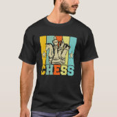Chess Retro Graphic Chess Player Checkmate Board G T-shirt (Voorkant)