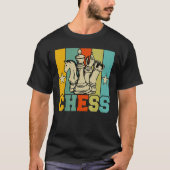Chess Retro Graphic Chess Player Checkmate Board G T-shirt (Voorkant)