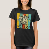 Chess Retro Graphic Chess Player Checkmate Board G T-shirt (Voorkant)