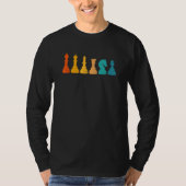Chess Retro Graphic Chess Player Checkmate Board G T-shirt (Voorkant)