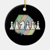Chess Retro Keramisch Ornament (Voorkant)