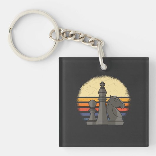 Chess Retro Sleutelhanger (voorkant)