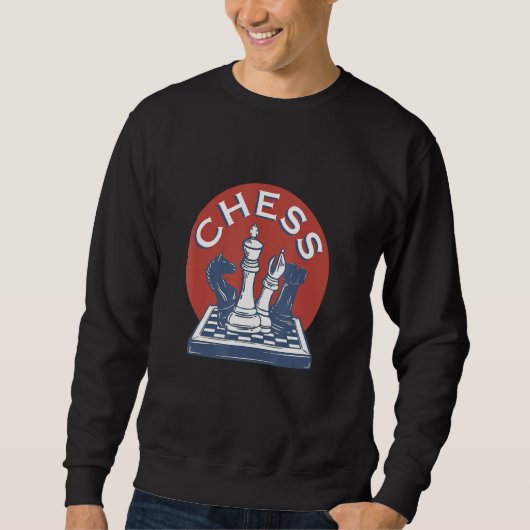 Chess Retro Style Chess Player Trui (Voorkant)