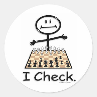 Chess Ronde Sticker