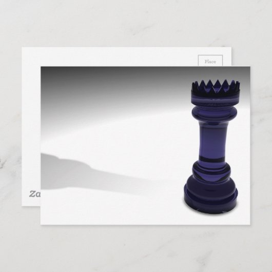 Chess Rook Briefkaart (Voorkant / Achterkant)