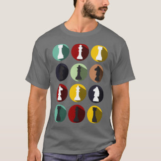 Chess Round Chess Piece Cool Board Game Lovers Gif T-shirt