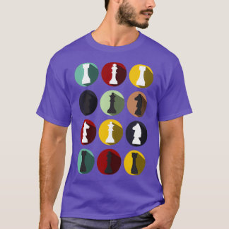 Chess Round Chess Piece Cool Board Game Lovers Gif T-shirt