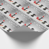 Chess Santa Claus en Reindekerst Cadeaupapier (Hoek)