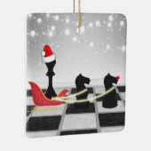 Chess Santa Claus en Reindekerst Keramisch Ornament (Rechts)