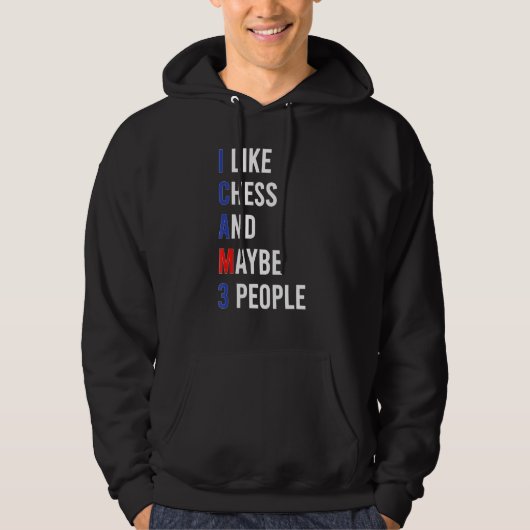 Chess Sarcasm Chess Sarcastic Dark Humor Hoodie (Voorkant)