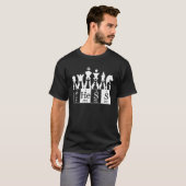 Chess sets periodic table elements for kids t-shirt (Voorkant volledig)
