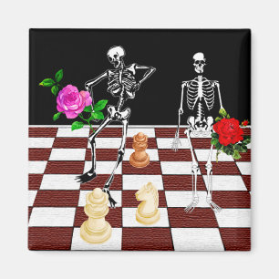 Chess Skeletons Magneet
