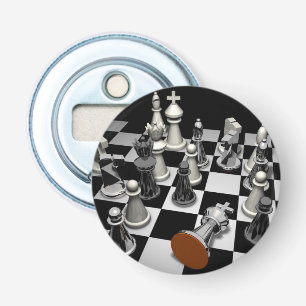 Chess Sleutelhanger Button Flesopener