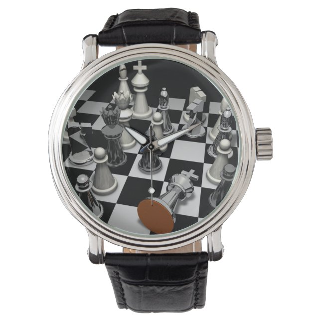 Chess Sleutelhanger Horloge (Voorkant)