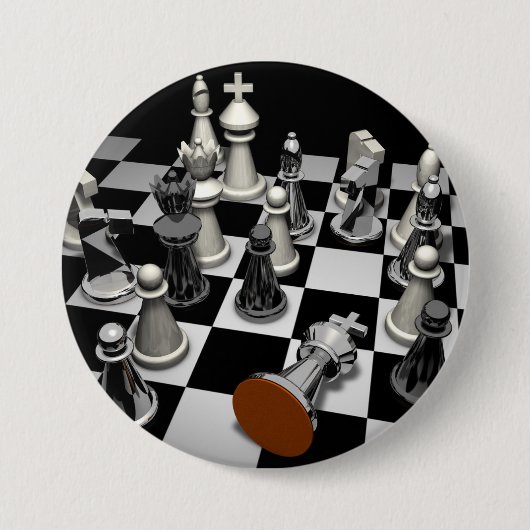 Chess Sleutelhanger Ronde Button 7,6 Cm (Voorkant)