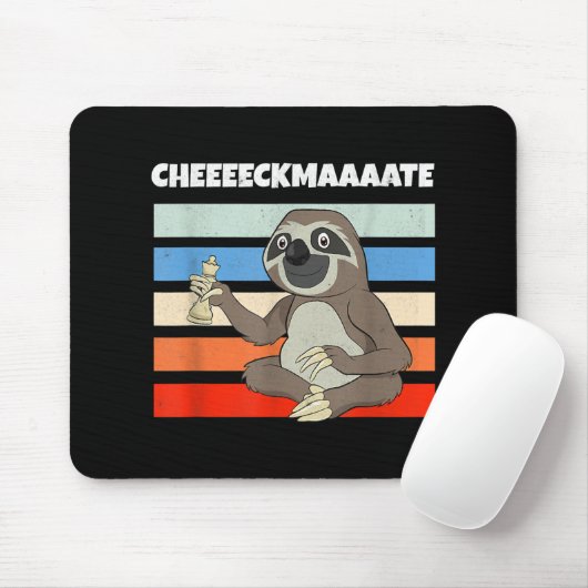 Chess Sloth Slow Ceckmate in one Funny Chess Muismat (Met muis)