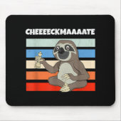 Chess Sloth Slow Ceckmate in one Funny Chess Muismat (Voorkant)