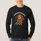 Chess Sloth Slow Ceckmate in one Funny Chess Playe T-shirt (Voorkant)