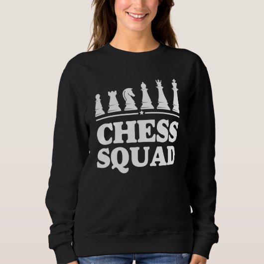 Chess Squad voor Chess Matching Team Cool Player 2 Trui (Voorkant)