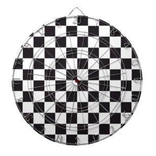 Chess Square Pattern - zwart + uw achtergrond Dartbord