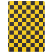 Chess Square Pattern - zwart + uw achtergrond Klembord (Achterkant)