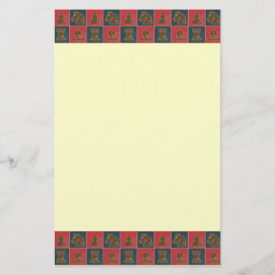 Chess Squares Briefpapier