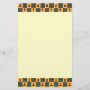 Chess Squares Briefpapier