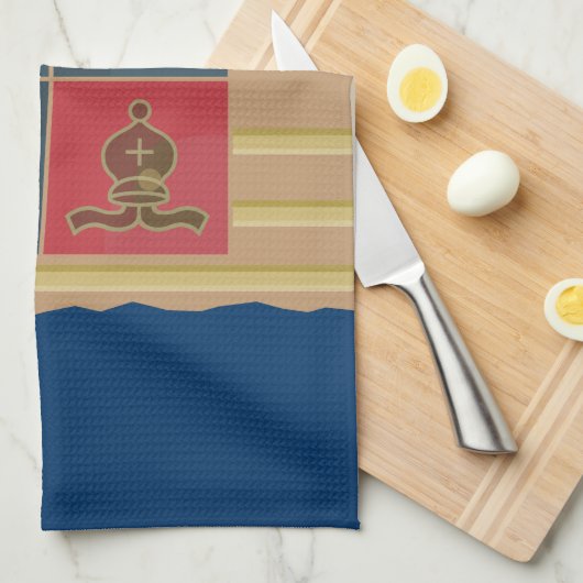 Chess Squares Theedoek (Quarter Fold)