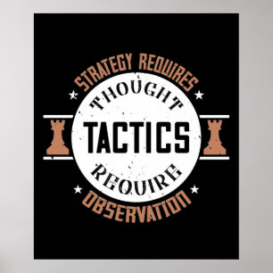 Chess - Strategie vraagt om nadenken Poster