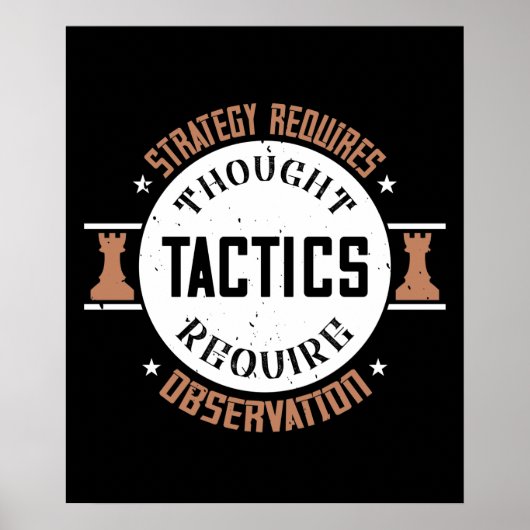 Chess - Strategie vraagt om nadenken Poster (Voorkant)
