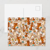 Chess-strijd Briefkaart (Voorkant / Achterkant)