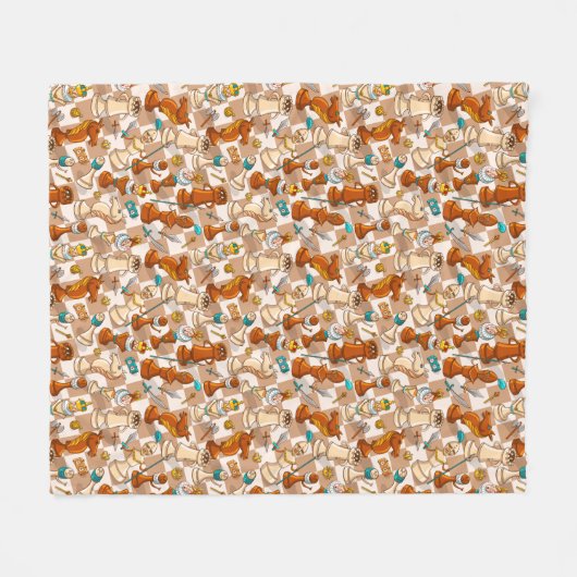 Chess-strijd Fleece Deken (Voorkant (Horizontaal))