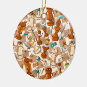 Chess-strijd Keramisch Ornament (Links)