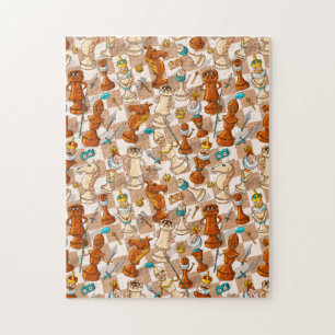 Chess-strijd Legpuzzel