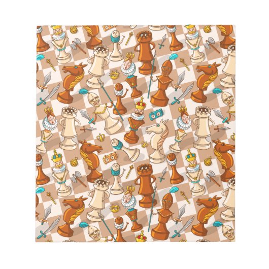 Chess-strijd Notitieblok (Voorkant)
