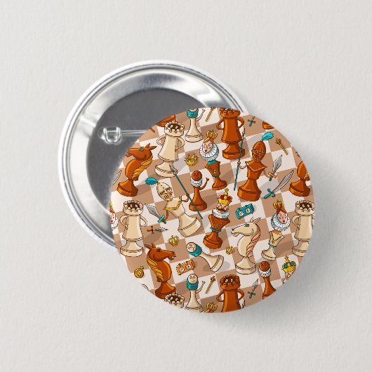 Chess-strijd Ronde Button 5,7 Cm (Voorkant /achterkant)