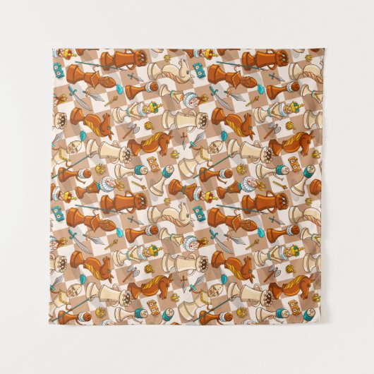 Chess-strijd Wandkleed (Voorkant (horizontaal))