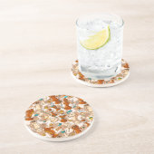 Chess-strijd Zandsteen Onderzetter (Zijkant)