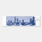 Chess Study in Blue Bumpersticker (Voorkant)