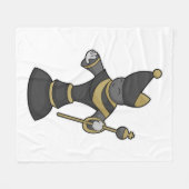 Chess-stuk bisschop Chess Fleece Deken (Voorkant (Horizontaal))