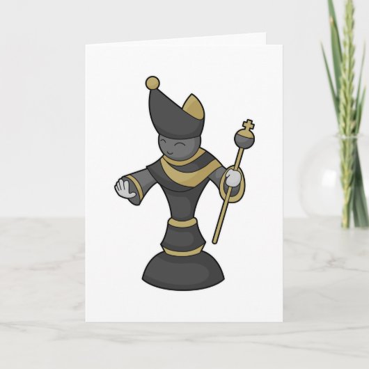 Chess-stuk bisschop Chess Kaart (Voorkant)