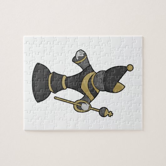 Chess-stuk bisschop Chess Legpuzzel (Horizontaal)