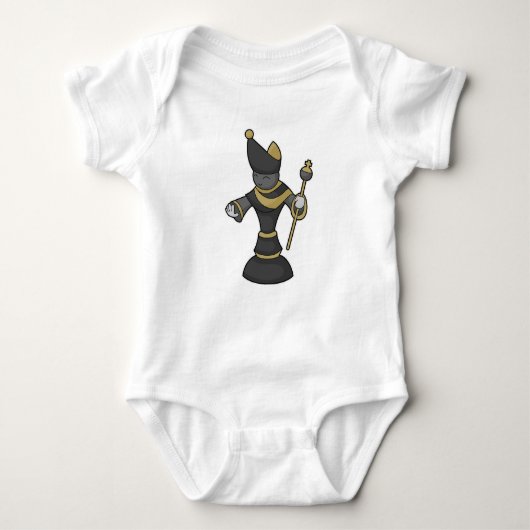Chess-stuk bisschop Chess Romper (Voorkant)