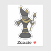 Chess-stuk bisschop Chess Sticker (Vel)
