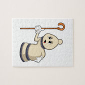 Chess-stuk bisschop op Chess Legpuzzel (Horizontaal)