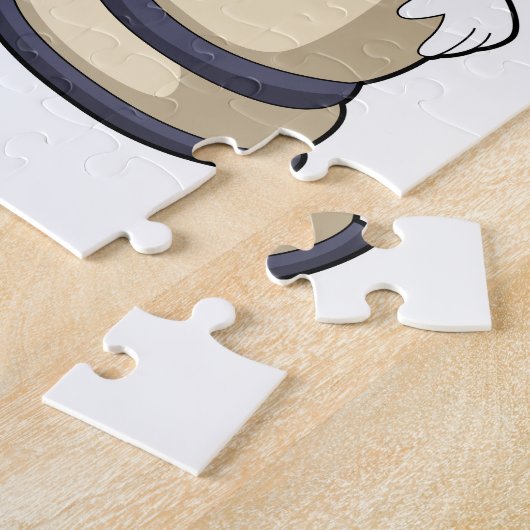 Chess-stuk bisschop op Chess Legpuzzel (Zijkant)