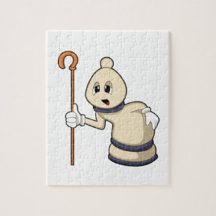 Chess-stuk bisschop op Chess Legpuzzel