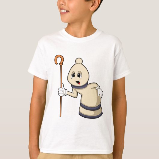 Chess-stuk bisschop op Chess T-shirt (Voorkant)